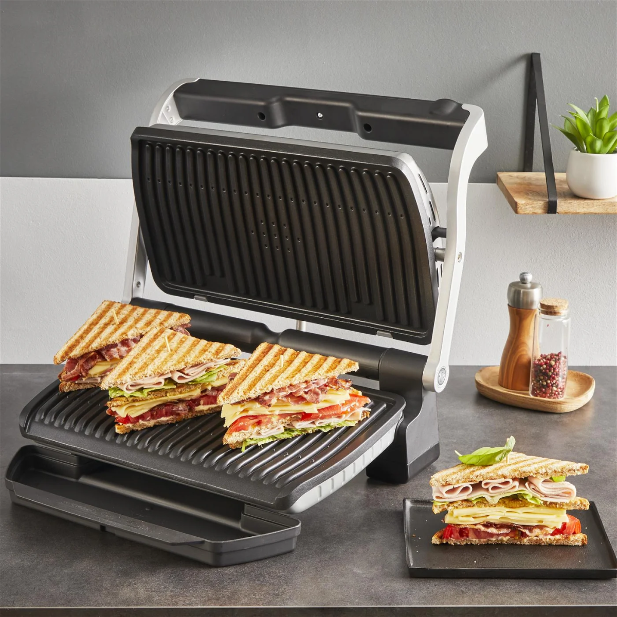 Електрогриль Tefal OptiGrill Plus XL (GC727D10)