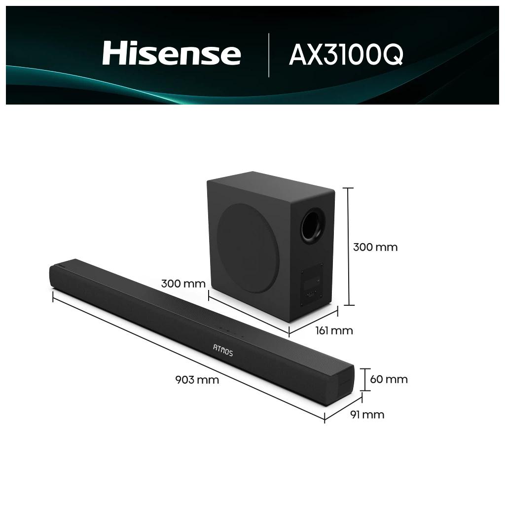 Саундбар Hisense AX3100Q Black