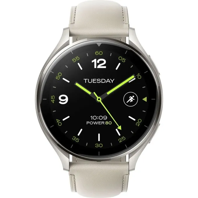 Смарт-годинник Xiaomi Watch 2 Titan Gray Case White Leather Strap