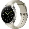 Смарт-годинник Xiaomi Watch 2 Titan Gray Case White Leather Strap