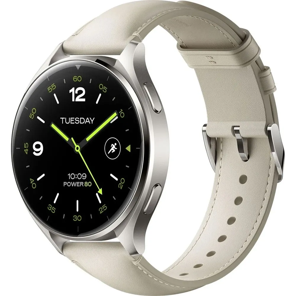 Смарт-годинник Xiaomi Watch 2 Titan Gray Case White Leather Strap